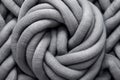 knotted grey linen, tightly focused Royalty Free Stock Photo