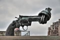 The knotted gun of United Nations Royalty Free Stock Photo