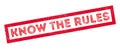 Know the rules rubber stamp Royalty Free Stock Photo