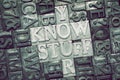 Know stuff met Royalty Free Stock Photo