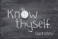 Know thyself Socrates watch Royalty Free Stock Photo