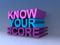 Know your score