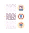 Knowing life purpose concept line icons with text