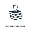 Knowledge Base icon symbol. Creative sign from icons collection. Filled flat Knowledge Base icon for computer and mobile