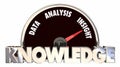 Knowledge Data Analysis Insight Speedometer Words