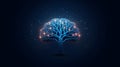Knowledge in the Digital Age The Futuristic Tree Royalty Free Stock Photo
