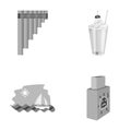 Knowledge, drawing, rest and other monochrome icon in cartoon style.flash drive, information, carriers icons in set Royalty Free Stock Photo