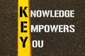 Knowledge Empowers You - KEY Concept