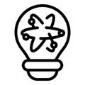 Knowledge gain icon outline vector. Science learning evolution