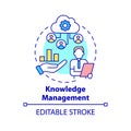 Knowledge management concept icon Royalty Free Stock Photo