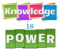 Knowledge Is Power Colorful Squares Stripes