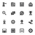 Knowledge, science vector icons set