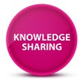 Knowledge Sharing luxurious glossy pink round button abstract Royalty Free Stock Photo