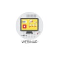 Knowledge Webinar Elearning Education Online Icon