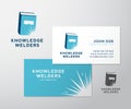 Knowledge Welders Education Abstract Vector Logo Royalty Free Stock Photo