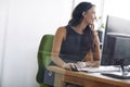 She knows itll all pay off in the long run. a young woman at work on her computer in the office. Royalty Free Stock Photo