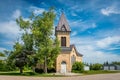 Knox United Church in Abernethy, SK Royalty Free Stock Photo