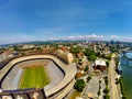 Knoxville over Stadium Royalty Free Stock Photo