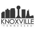 Knoxville Tennessee Skyline Silhouette City Design Vector Famous Monuments.