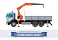 Knuckleboom crane Royalty Free Stock Photo