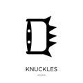 knuckles icon in trendy design style. knuckles icon isolated on white background. knuckles vector icon simple and modern flat Royalty Free Stock Photo