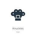 Knuckles icon vector. Trendy flat knuckles icon from asian collection isolated on white background. Vector illustration can be Royalty Free Stock Photo