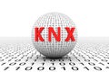 KNX concept sphere binary code 3d Royalty Free Stock Photo