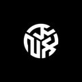 KNX letter logo design on black background. KNX creative initials letter logo concept. KNX letter design Royalty Free Stock Photo