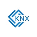 KNX letter logo design on white background. KNX creative circle letter logo concept. n Royalty Free Stock Photo