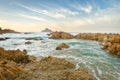 Knysna heads coast rocks, Indian Ocean. South Africa