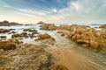 Knysna heads coast rocks, Indian Ocean. South Africa