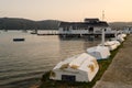 Knysna lagoon boats and sailboats. Garden Route, South Africa