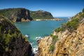 Knysna Heads rocky coastline South Africa Royalty Free Stock Photo