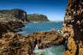 Knysna Heads rocky coastline South Africa Royalty Free Stock Photo