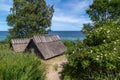 KnÃÂ¤bÃÂ¤ckshusens Chapel on a sunny summer day.