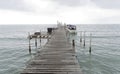 Boats stand at the pier coconut island Royalty Free Stock Photo