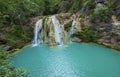 Ko-luang waterfall in Lamphun Thailand Unseen Thailand Attractions. Royalty Free Stock Photo