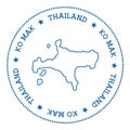 Ko Mak map sticker.