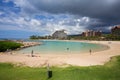 Ko`olina Manmade Lagoon in Oahu Hawaii Royalty Free Stock Photo