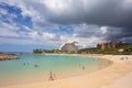 Ko`olina Manmade Lagoon in Oahu Hawaii Royalty Free Stock Photo