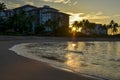 Ko`Olina sunset. Oahu HI Royalty Free Stock Photo