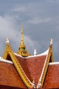 Roof with sprang at Wat Phra Yai temple, Ko Samui Island, Thailand