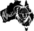 Koala as Australian symbol Royalty Free Stock Photo