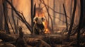 koala australian fire Royalty Free Stock Photo