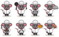 Vector Illustration Of Chef Mouse cartoon. Royalty Free Stock Photo