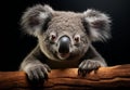 Koala close-up on a branch Royalty Free Stock Photo