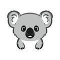 Koala Logo of animal face clipart