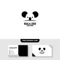 Koala Logo Vector Template, Free Business Card