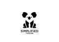 Koala set outline line bear set black gold color outline line set silhouette logo icon designs vector