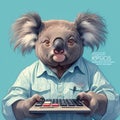 Koala in a Suit: A Heartwarming Business Animal AniMotion GIF